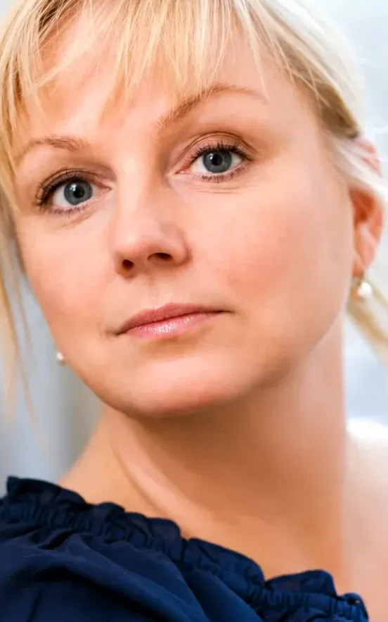 Porträtt av Madeleine Bengtson, diplomerad samtalsterapeut